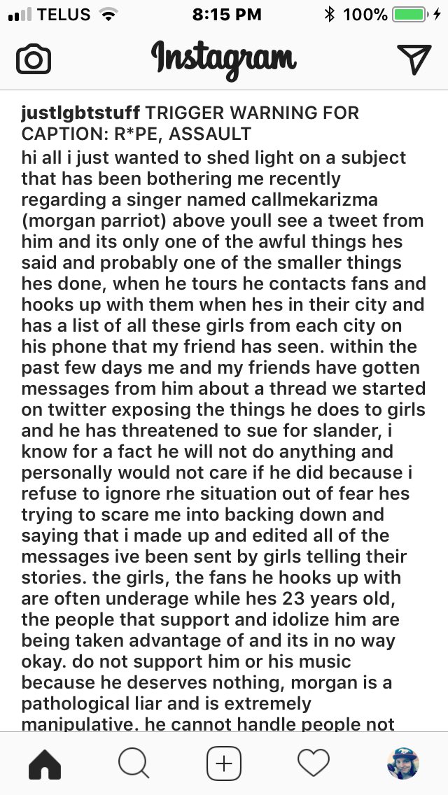 FrazzledRainbow's tweet photo. TRIGGER WARNING: RAPE @callmekarizma https://t.co/fm4UdnZnFd