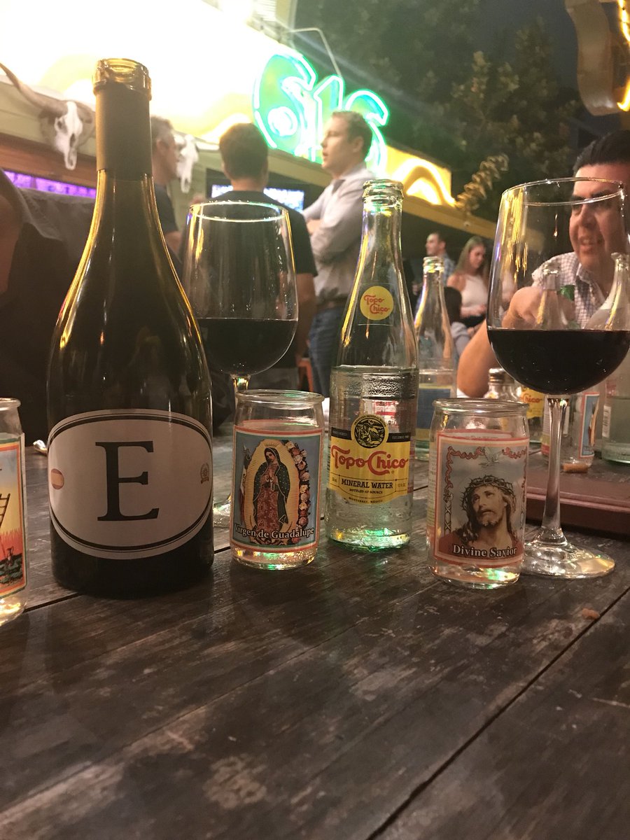 There’s water, there’s wine, these adorable veladoras...#OnlyInAustin #Ranch616 #Blessed #AnytimeEverytime