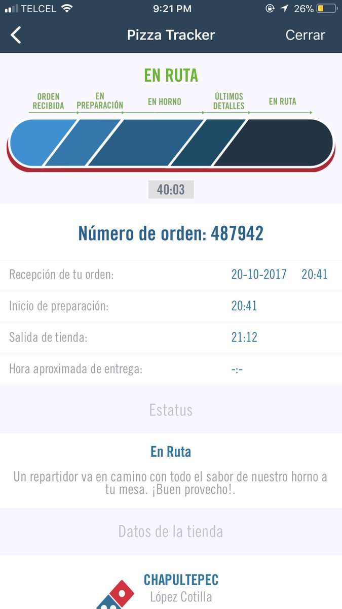 cobosa89's tweet photo. @DominosPizzaGua donde puedo pedir mi garantia de 30 min gratis? Llevo 40min esperando mi pizza https://t.co/TTeld0Y5Or