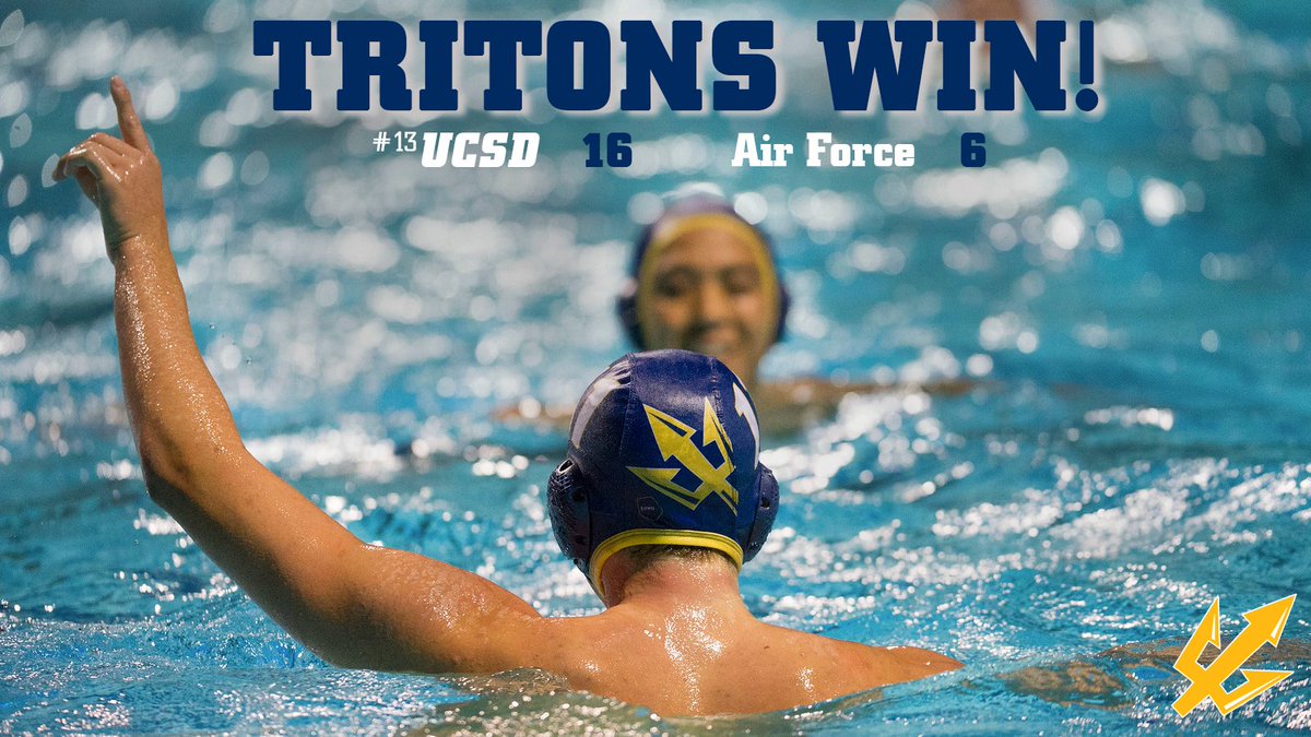 UCSDtritons's tweet photo. FINAL: Still unbeaten in conference play, the Tritons improve to 5-0 with tonight's win over Air Force 🤽🔱 #UCSDmwp #GoTritons https://t.co/eArtLeH06e