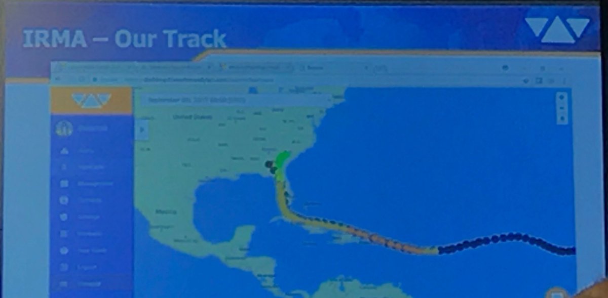 sgenzer's tweet image. Great meetup today by @BTVdatascience - tracking #HurricaneIrma w 86 ensemble models in #MachineLearning by @tomcecere #techjamvt
