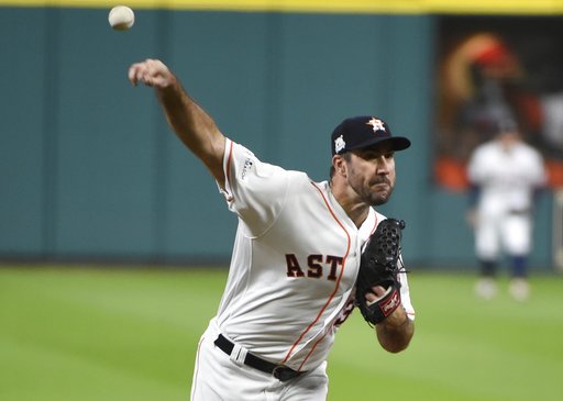 ESPNInsights's tweet photo. Justin Verlander joins John Smoltz as the only pitchers to make three scoreless starts when facing elimination in MLB postseason history. https://t.co/Vq0Wn3CCi4