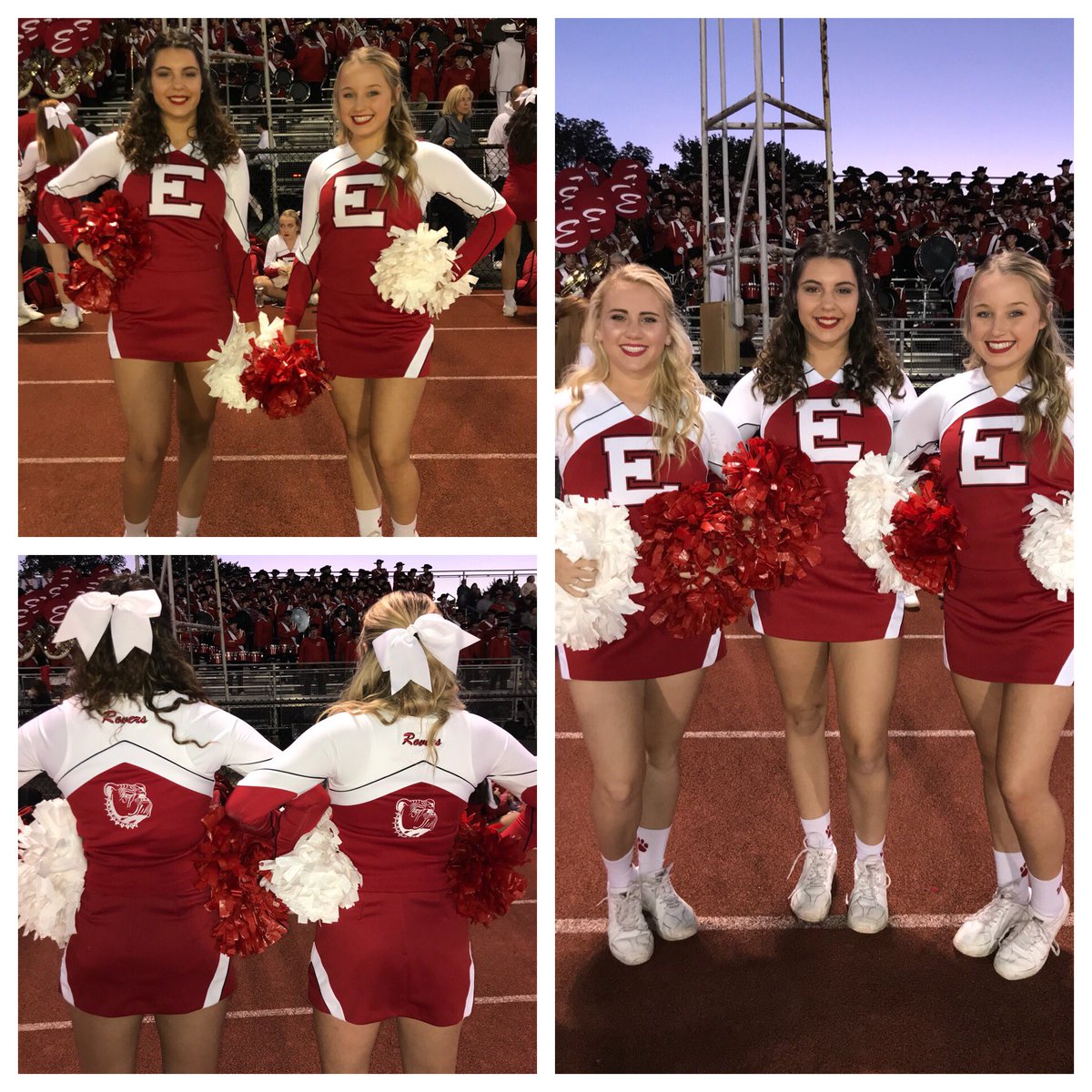 VSFCrystal's tweet photo. Check this out!  #VarsityReveal tonight from @EAHSRoverCheer loving this custom logo on the upper back!  #SchoolSpirit #Pride https://t.co/sEvzSFPWca