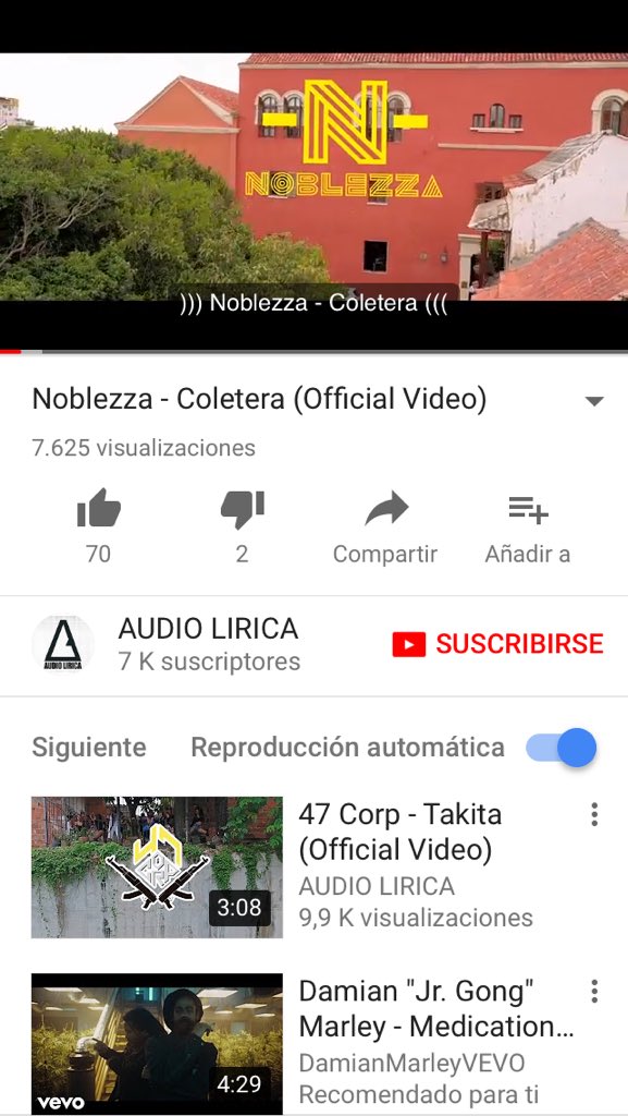 RoysCartel's tweet photo. @marchenajr @IrieKingz @YouTube Y yo te recomiendo esta #Coletera By #Noblezza escúchala https://t.co/OXmFiEPPbw