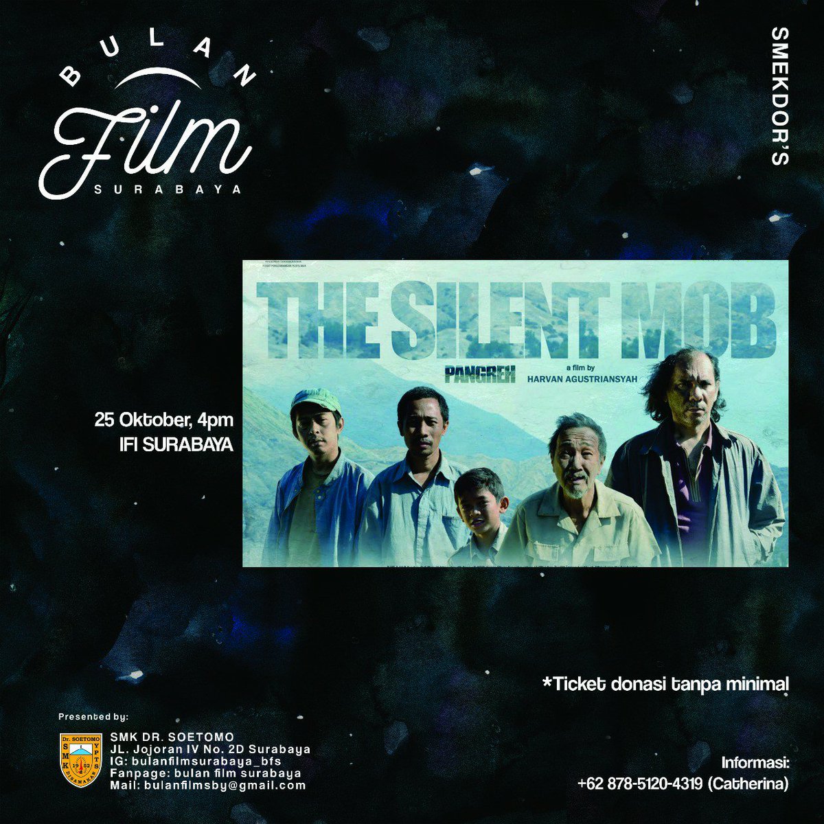 IFI_Sby's tweet photo. 2. Tempat sgt https://t.co/Z8ISCpZe8b &amp; pendaftaran: 087851204319 | Instagram :
@bulanfilmsurabaya_bfs
#BFS2017
#BulanFilmSurabaya https://t.co/Vjdpb4HiAG