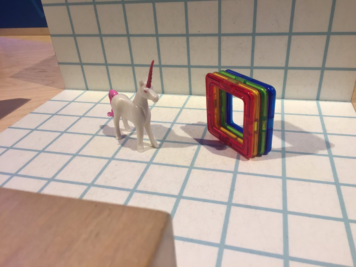 jnovakowski_'s tweet photo. Movie ratios at @scienceworldca -once I saw the unicorn I needed to create my own, with thx to @314Piman for the association! #SWMathMoves https://t.co/DTanUcMIJv