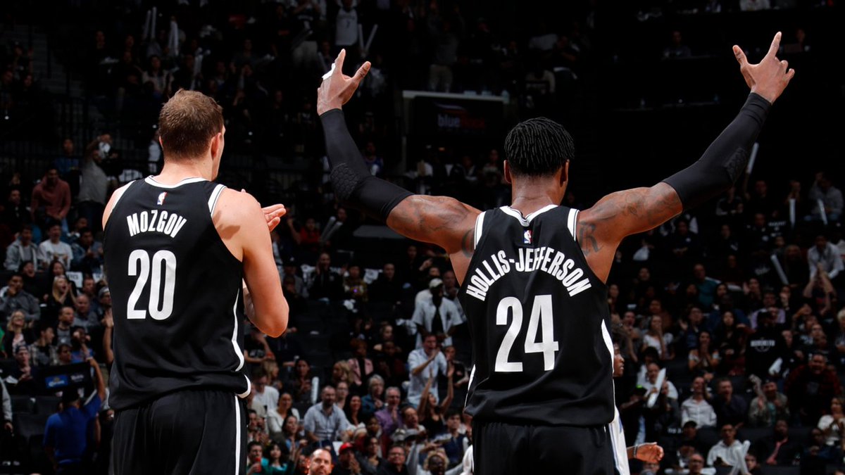 #NetsNation, you brought it tonight!! 🔊🔊🔊  Thank you for making the home opener special   #WeGoHard https://t.co/9YByRS6GNP