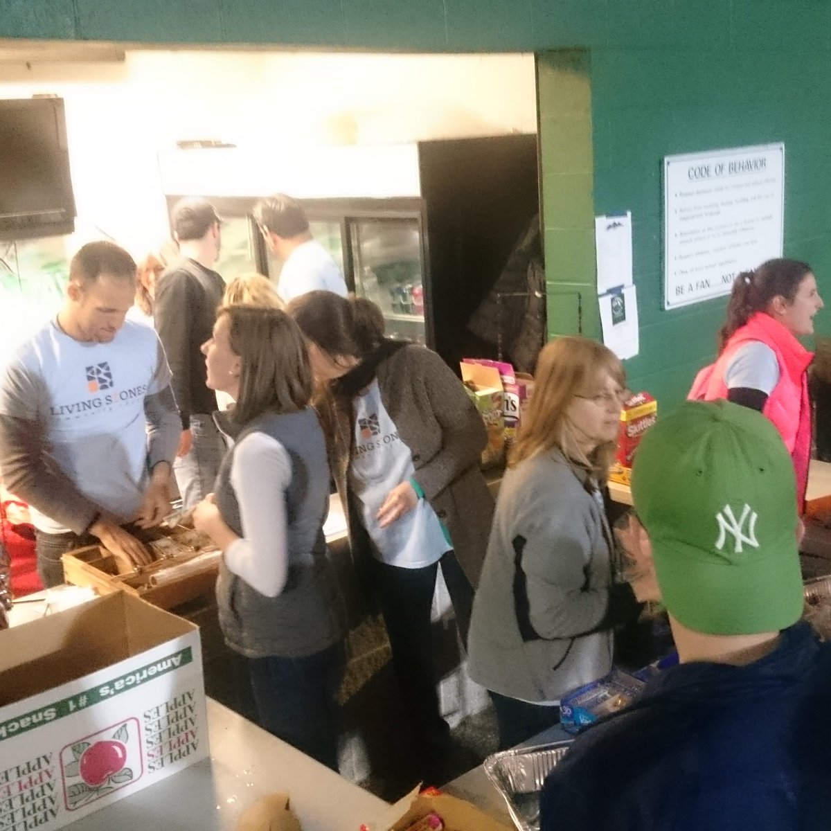 Serving our community by helping run the concession stand at the New Milford High School Homecoming game!