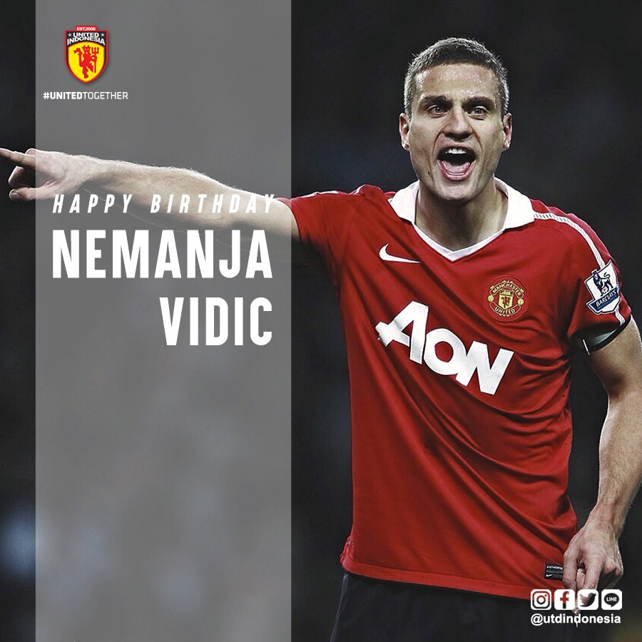 Happy birthday Nemanja Vidic! Wish you all the best!   