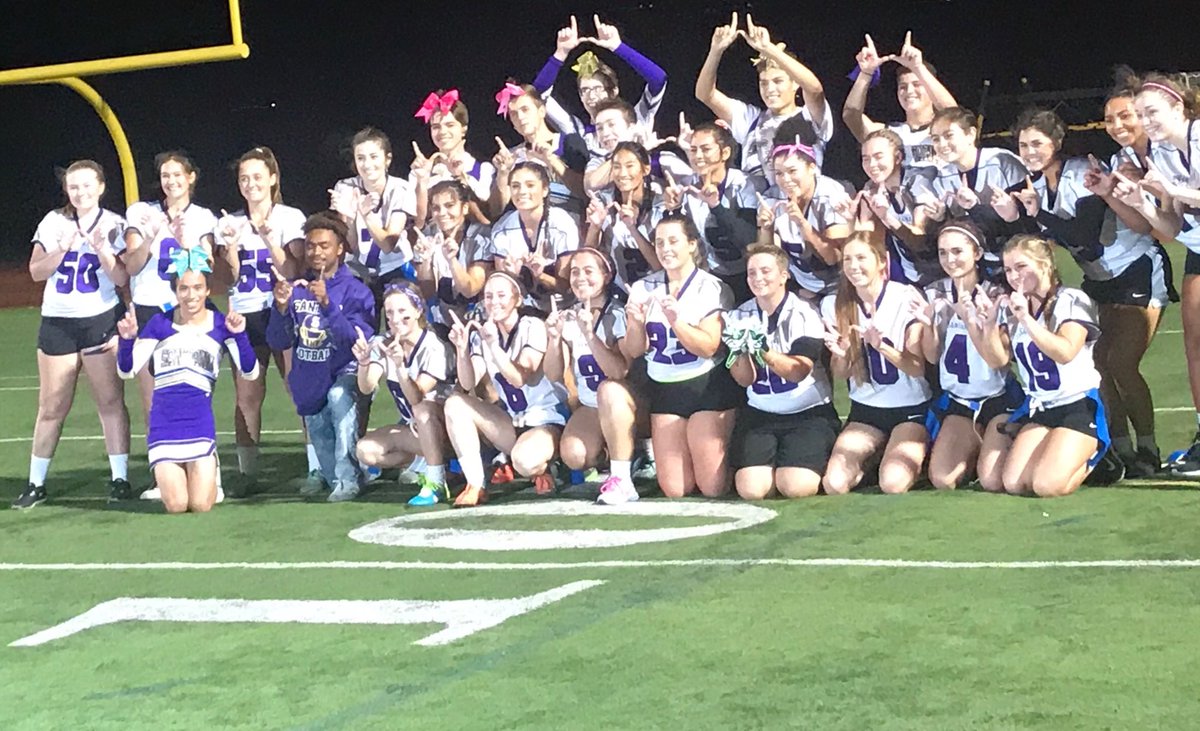 SantanaASB's tweet photo. Senior ladies versus Junior ladies @ Powder Puff 2017. Both teams rocked it! Congrats seniors on the W! https://t.co/lkFrWuhjIl
