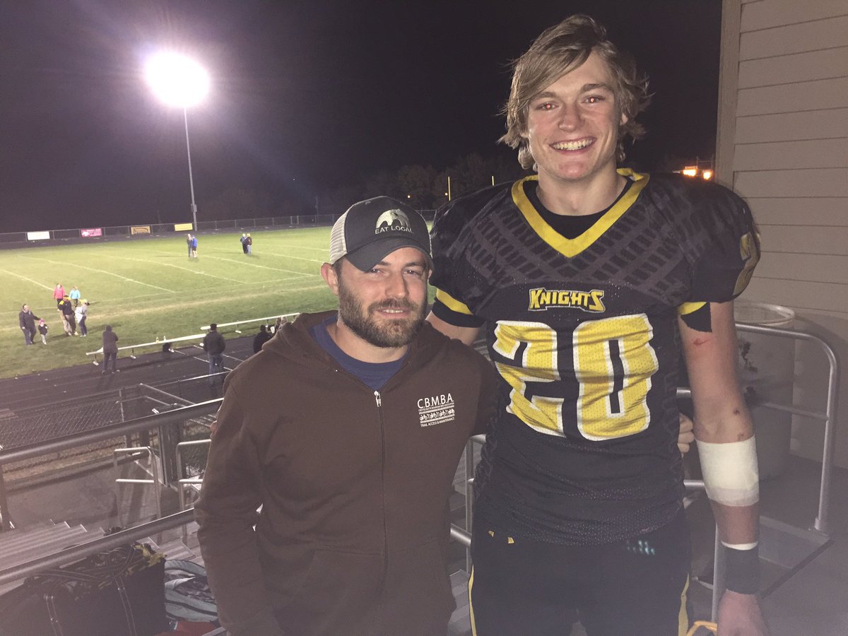JoeBigDaddyG's tweet photo. 46-12 final. Going to Stanton. Playoff Time go Knights! 
#greatdna #GK https://t.co/3aWBpV0lid