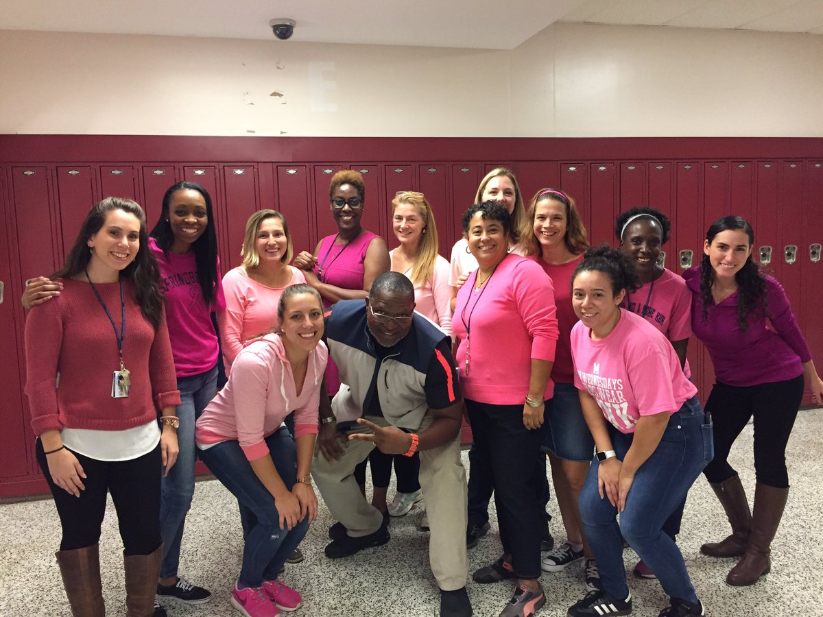 SpringbrookMath's tweet photo. Think Pink #BreastCancerAwareness https://t.co/dj9pVDxtoh