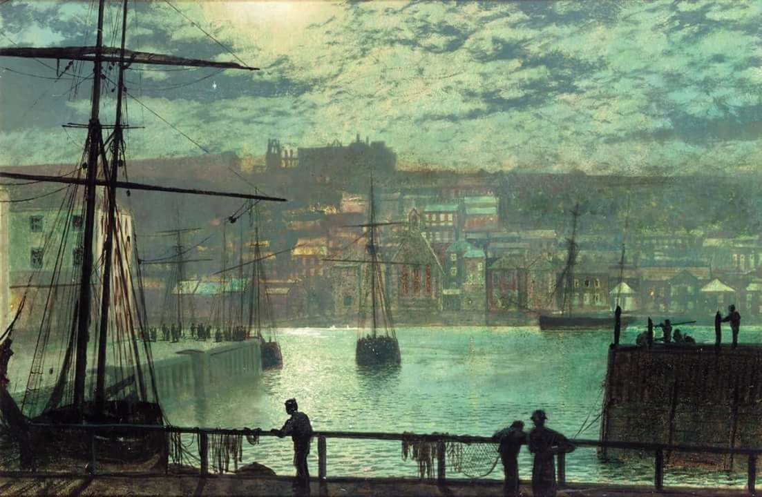 garbomodels's tweet photo. 🎨 "Whitby from Station Quay" (1877) - John Atkinson Grimshaw. | #art #painting #OpCatalunya #TradingToGlory https://t.co/BY2vi12mm9