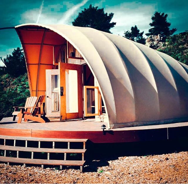 AutonomousTent's tweet photo. “Glampers gonna glamp” VKtions on IG | #autonomoustentlife #bigsur #treebonesresort https://t.co/TMCf7KezLO