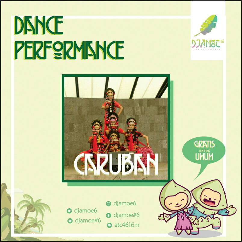 [HIBURANURIA]

Ada dance performance nih dari Dabrio since 2016 dan Caruban yang bakal nemenin kamu di kesegaran #djamoe6 ! Hayu ah
