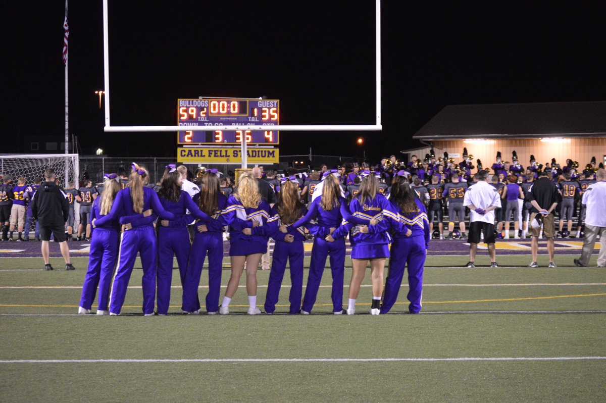BCBulldogsCheer's tweet photo. Honoring our senior tonight! Senior Night 2k17 was a success! We will miss you next fall Madison Simms! https://t.co/ohXo8SneIg