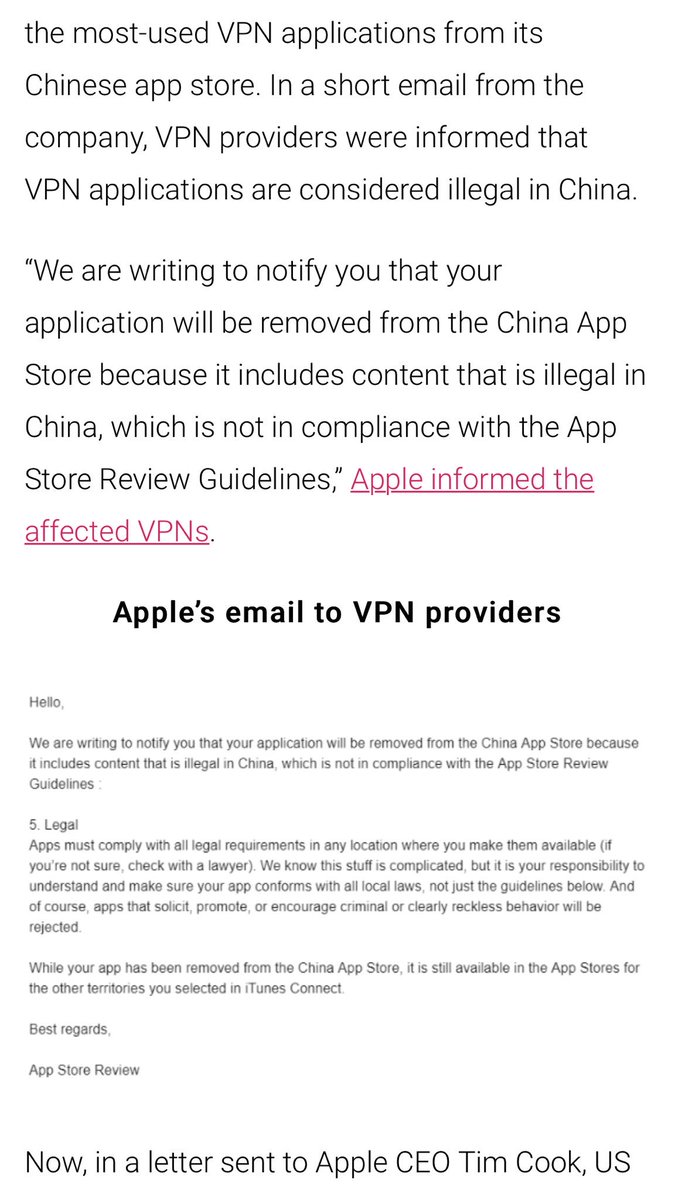 brother_chui's tweet image. 特大好消息！
美国两位参议员写信给苹果公司CEO，要他解释为什么VPN从中国下架？10个问题苹果必须要回答。苹果公司有涉嫌协助中国政府侵犯人权和言论自由之嫌。
中国被称为网络最大的敌人！
China is the enemy of the Internet!