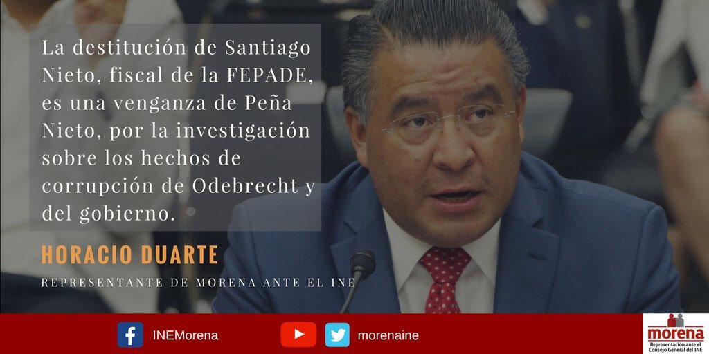 horacioduarteo's tweet photo. La venganza de @EPN por investigaciones por Odebrecht. Impunidad y corrupción sello del régimen priísta. https://t.co/MxkjMJkltL