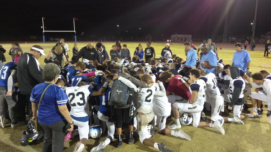 <a href="/Foothill_HS/">Foothill High School</a> and <a href="/basic_football/">Basic Football</a>  come together after a hard fought game