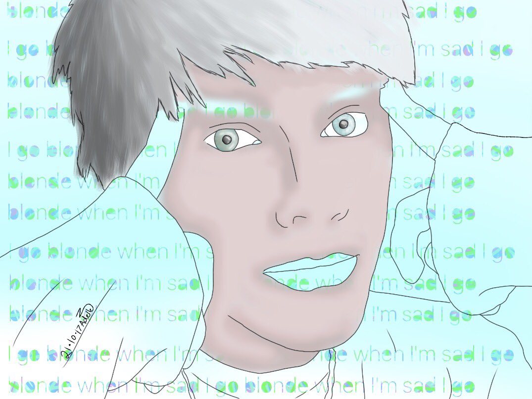 Dxnt_Go's tweet photo. Did some art for the new @waterparks song blonde :P https://t.co/iHq3nsc1Lz