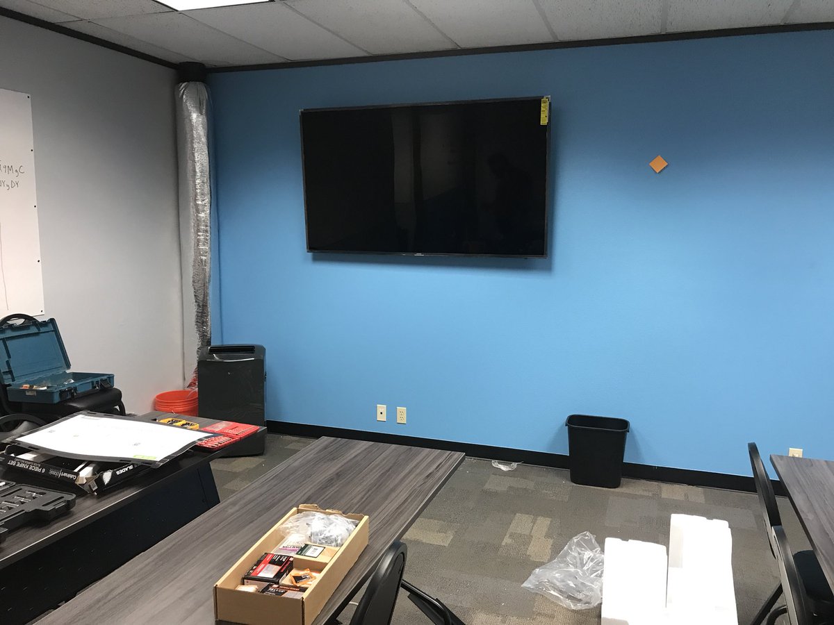 InventiveGroup's tweet photo. New TVs and electrical went in the office. #InventiveLife https://t.co/L2n8Q09zxj