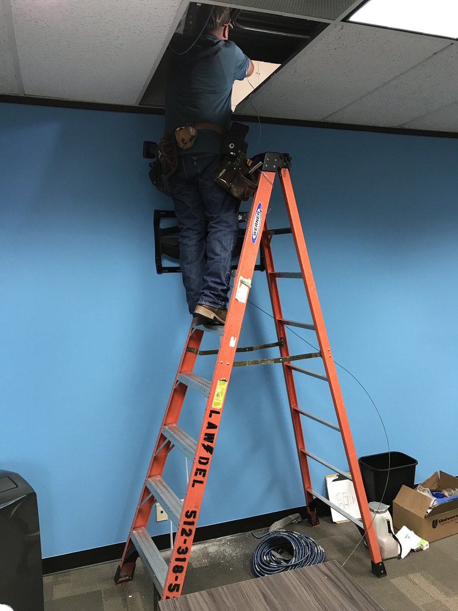 InventiveGroup's tweet photo. New TVs and electrical went in the office. #InventiveLife https://t.co/L2n8Q09zxj