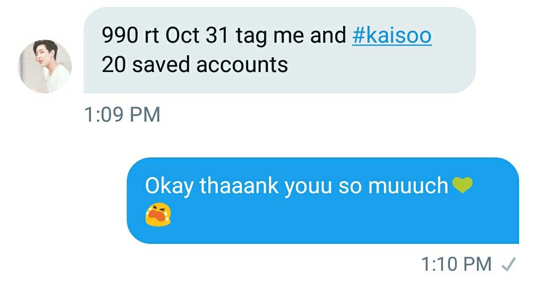 viaerv_'s tweet photo. 💚FAM PLEASE HELP ME!😭 I NEED 990 RTS UNTIL OCTOBER 31 FOR GOT7'S ALBUM PLEASE HELP ME😭💚 #kaisoo https://t.co/ZPOuOLE3Eq