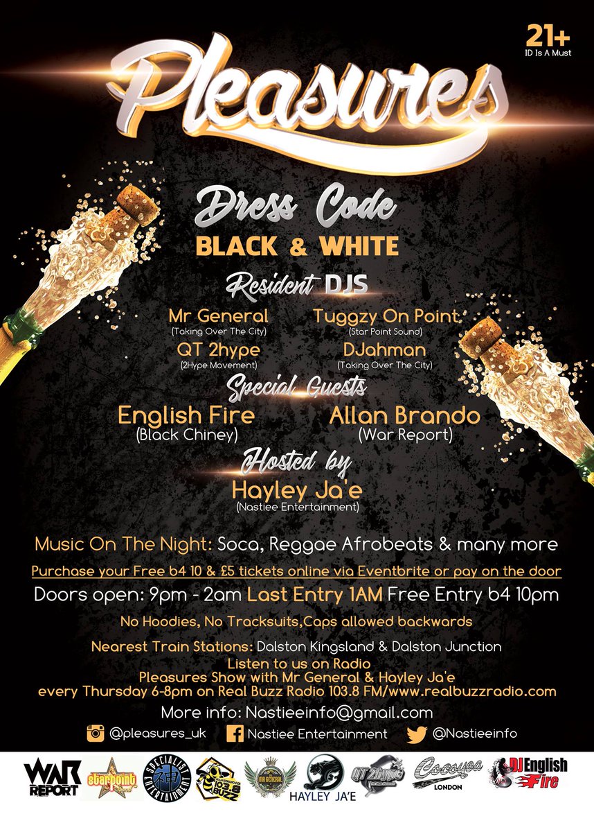 Nastieeinfo's tweet photo. Thursday 9th November @Pleasures_UK  Soca meets Reggae  with two of the biggest DJ'S in  the business @ALLANBRANDO &amp; @ENGLISHFIRE https://t.co/1v7iJqQY3q