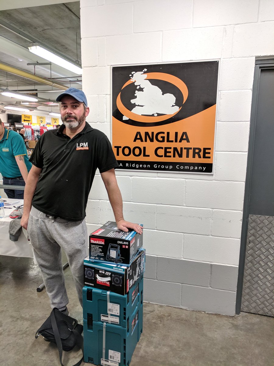 AngliaTools's tweet photo. Another happy @MakitaUK customer! Enjoy your new gear! #ATCtoolshow https://t.co/YKLliUFRh8