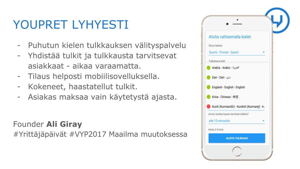 youpret_com's tweet photo. Kansainvälistyvässä maailmassa on löydettävä keinoja lisätä ihmisten välistä ymmärrystä

#Yrittäjäpäivät #VYP2017 @TuomasEnbuske @AliGiray14 https://t.co/jHRZ7AMLjL