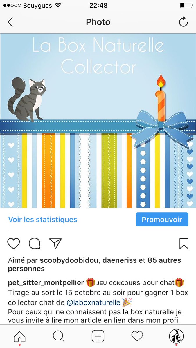 et_celeste_conf's tweet photo. #Concours pour gagner une box collector chat de la la box naturelle sur mon instapet. Je peux vous envoyer le lien par mp. #boxchat https://t.co/5CpZsl3LxZ