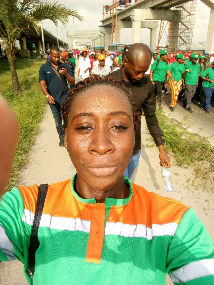 SustyVibes's tweet photo. #SustyViber @TamaraPosibi repping at the #Walk4Nature event @ncfnigeria @moelagos @bilikiss https://t.co/pOmLZOkDFZ