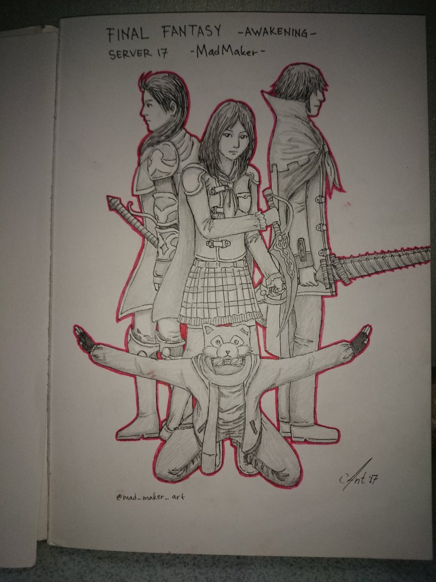ant_atmantri's tweet photo. #アート #art #draw #sketch #finalfantasy #game #drawing #illustration #player #ファイナルファンタジー #madmaker #artwork #rem #machina #squareenix https://t.co/nIOGSHrfp0
