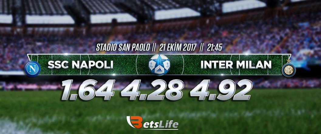 #Napoli – #InterMilan 

🇮🇹 İtalya #SerieA ⚽️
Stadio San Paolo 🏟

21.10.2017 🗓
Bugün: 21.45 ⏰

betslife.com  👍