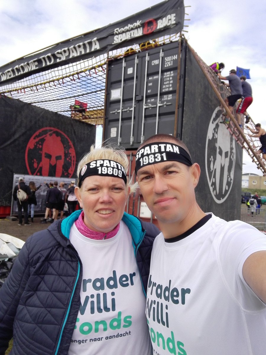 pieterlak's tweet photo. @SpartanRace @fpwr @PWFonds @PWCF1 Ready to race! #SpartanAmsterdam #praderwillisyndrome @LakAnnelies https://t.co/bCGKQIrRUp