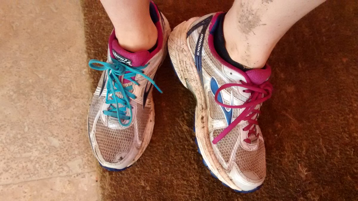 sally_davison's tweet photo. Muddy, rainy #parkrun for my first 5k in 16 months and it feels good #thisgirlcan https://t.co/8VQrNxfPSv