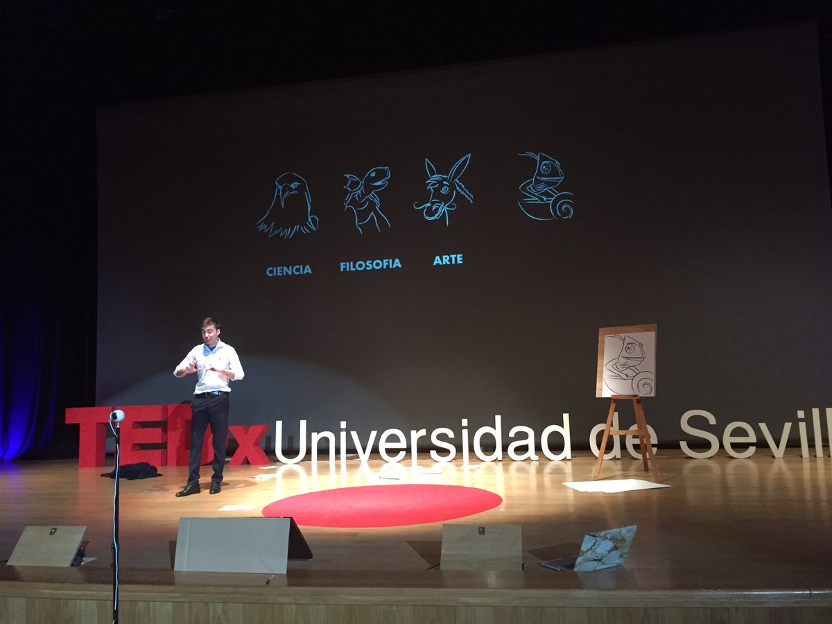 mmaciasr's tweet photo. Must!! @233art en @TEDxUSevilla #CambiaElEnfoque ciencia+filosofía +arte=conocimiento https://t.co/2yNUPwDZbE