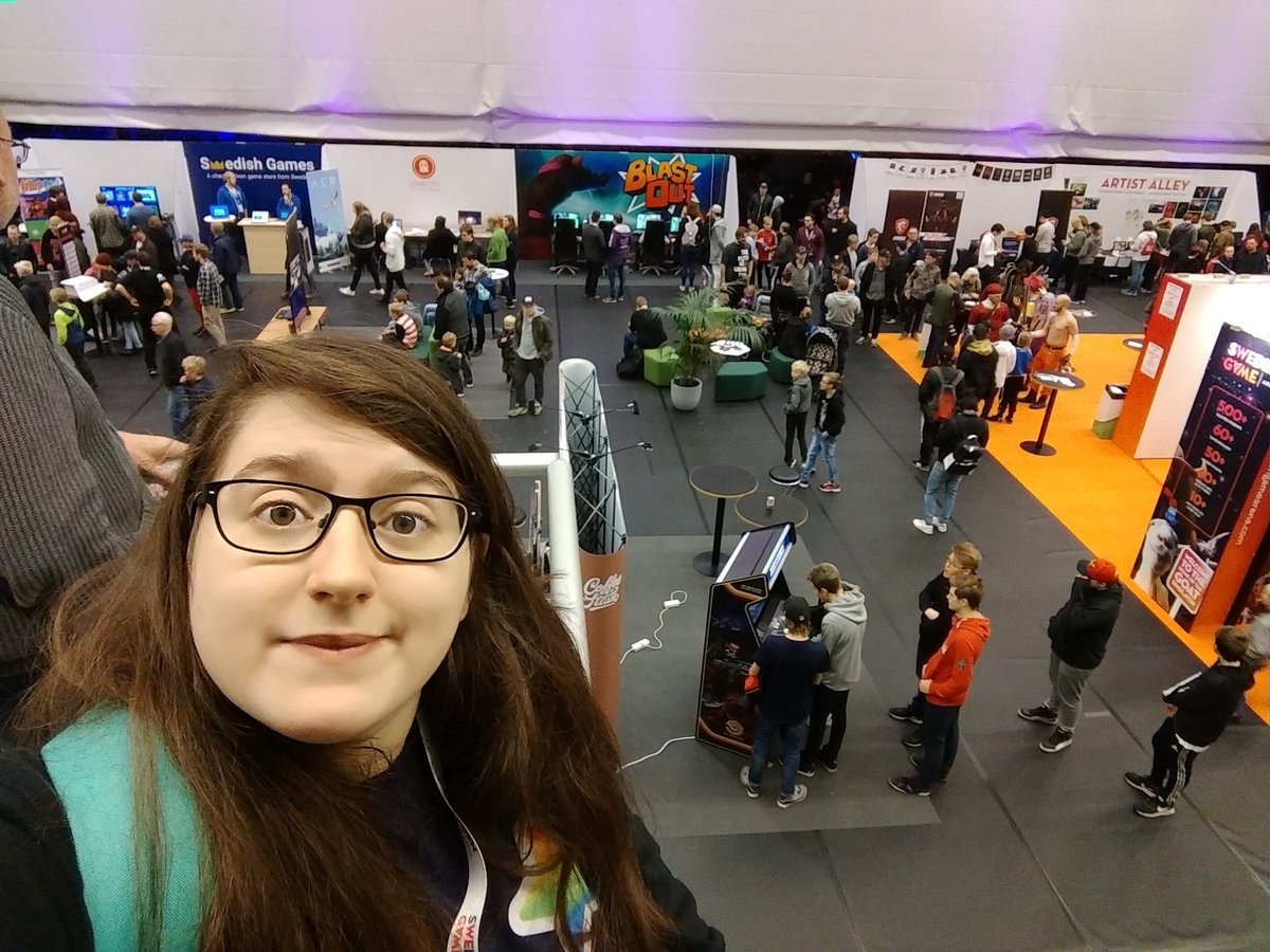 Jupiter_Hadley's tweet photo. Quite a busy final day at #SweGameConf ! https://t.co/88IOaP4AYT