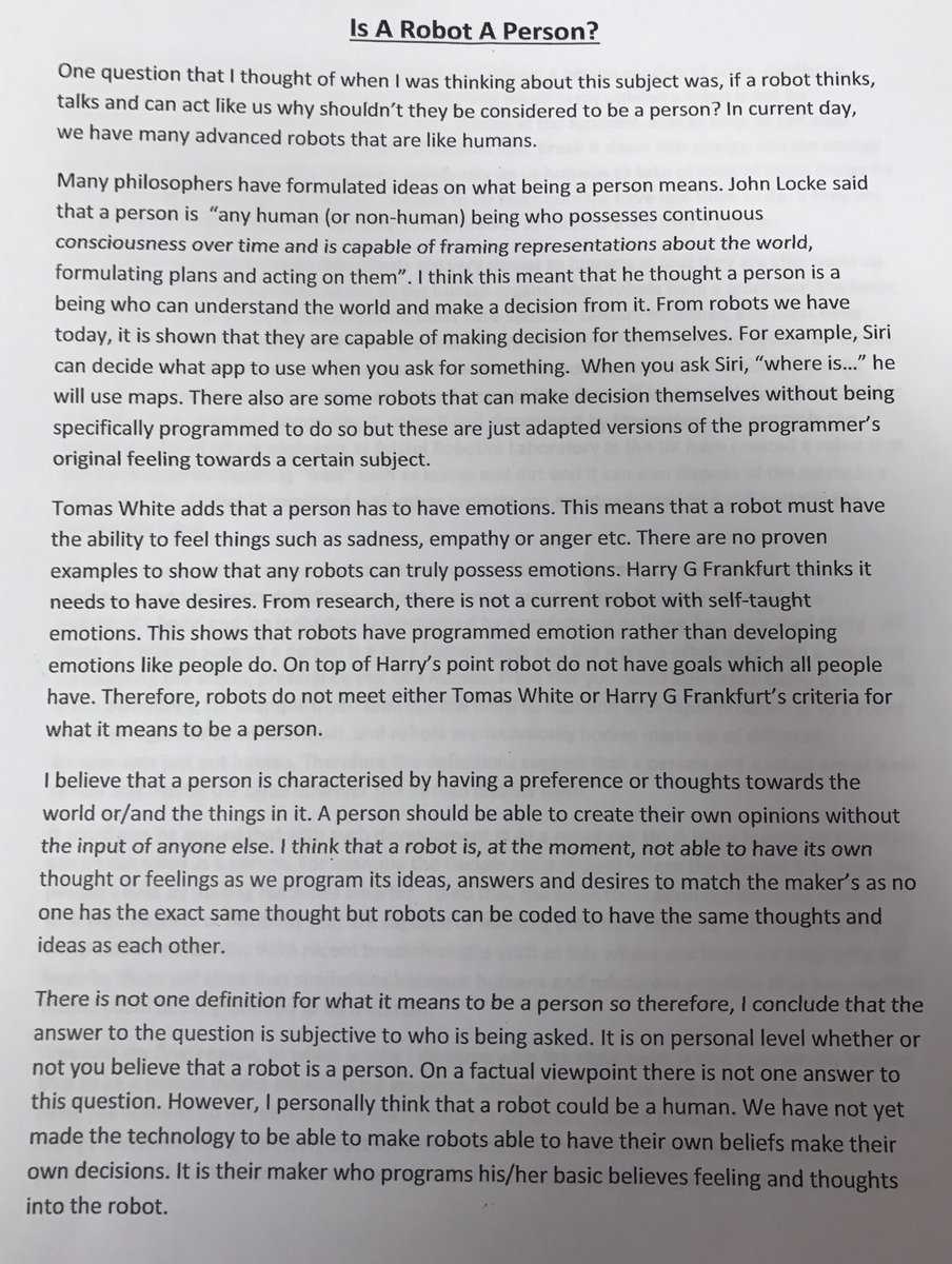 BurtonBorough's tweet photo. One of the winning #bigthink submissions! This one is by Lauren, year 7, of @Hawkstone_BBS . Wow! @BBSUniversity #philosophersteaparty π² https://t.co/DEJLhYRzZu