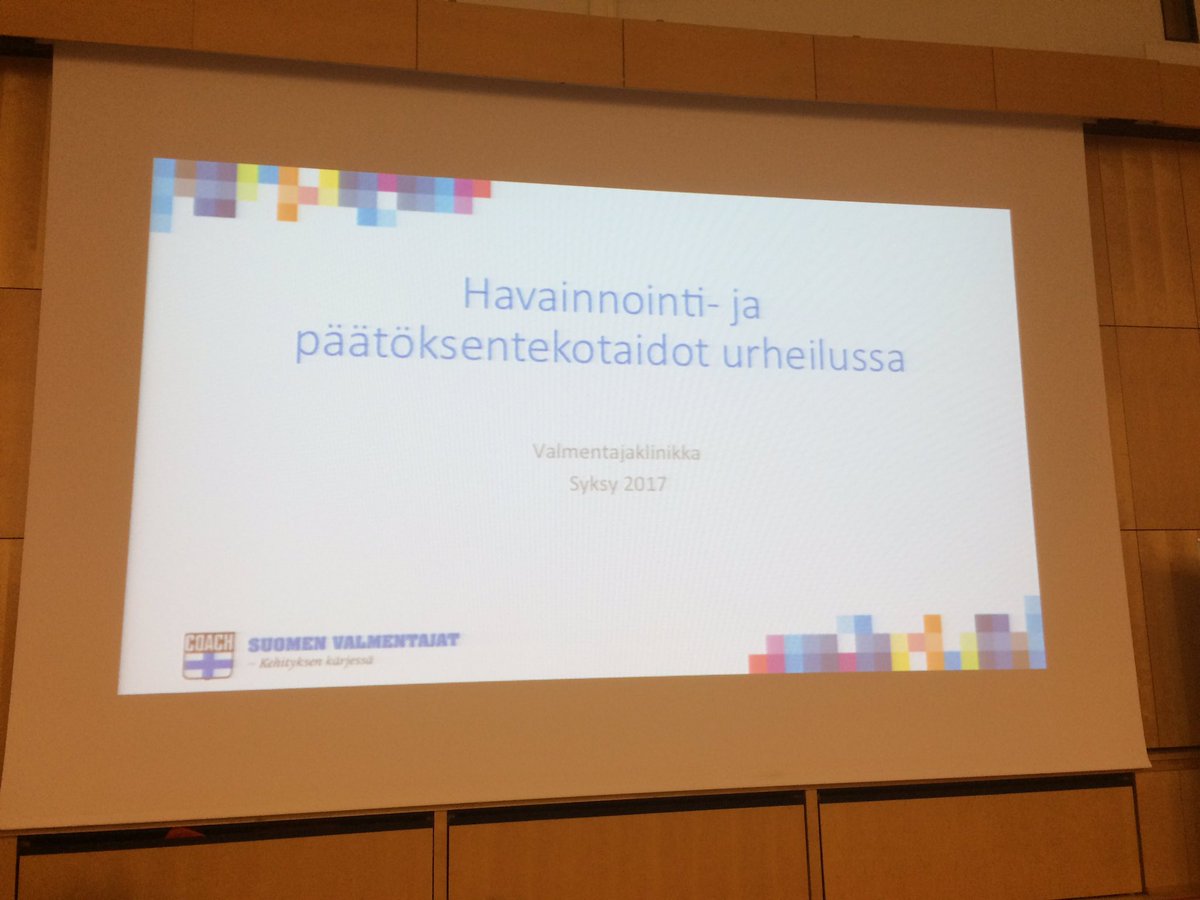 Pelaaminen lienee havainnointi-päätöksenteko-toiminta -ketjun toistoa. Palloliitto oli tämä hyvin nostanut esille ja tänään jatkumoa asiaan