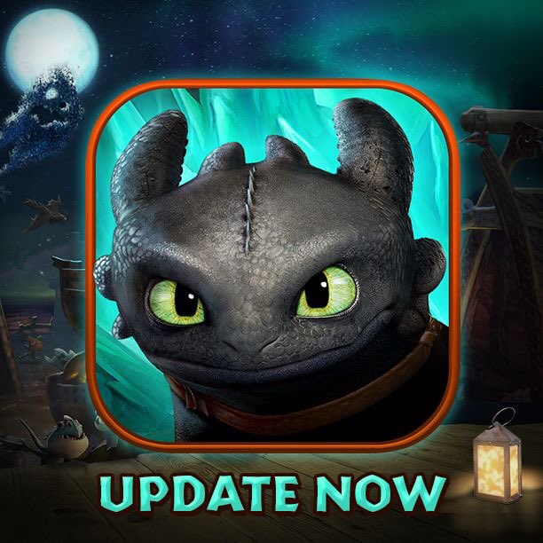 DRiseOfBerk's tweet photo. Vikings, please update your game to the latest version in your app store to fix the crashing issue. Also check your mail for a gift! 🐉 https://t.co/fAM8UpGrMP