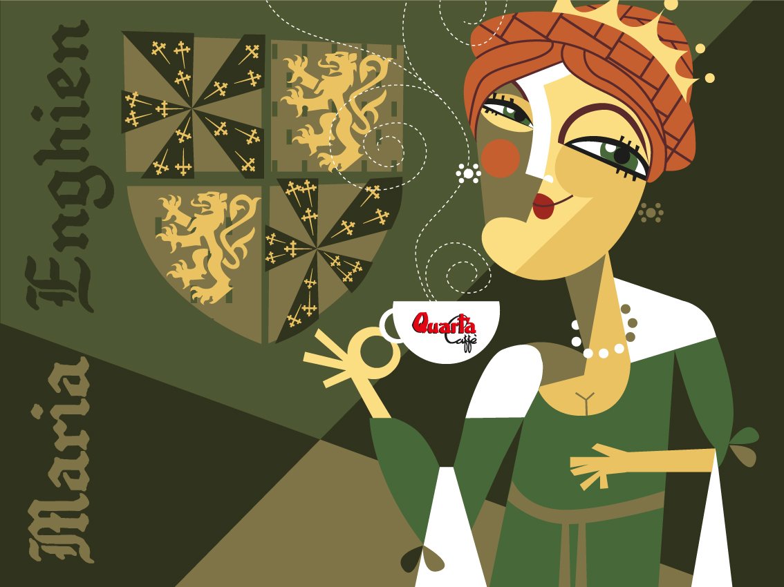 QuartaCaffe's tweet photo. #QuartaCaffe e i personaggi del salento; 12 illustrazioni per  riportare a nuova vita la storia. Maria d'Enghien - https://t.co/i4WeUosAru https://t.co/465iIEvVZJ