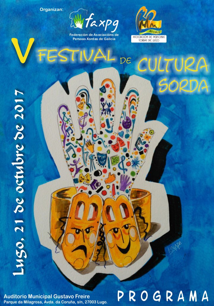 Tino2G's tweet photo. Hoy se celebra la #vfestivaldeculturasorda en Lugo #faxpg #asorlu #comunidadsorda https://t.co/bzRA4ndTBn
