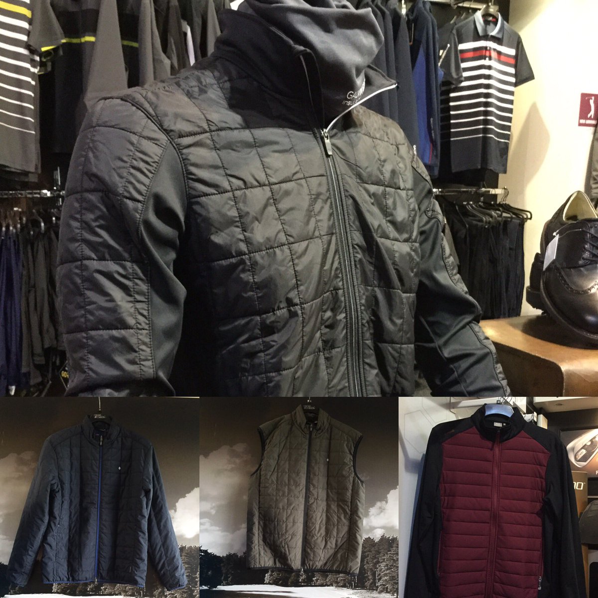 No1golfshop's tweet photo. We have a selection of quilted jackets and tank tops in store #GalvinGreen #PingCollection #OscarJacobson #No1GolfersAlwaysWin #No1GolfShop https://t.co/zMxuWCX0Em