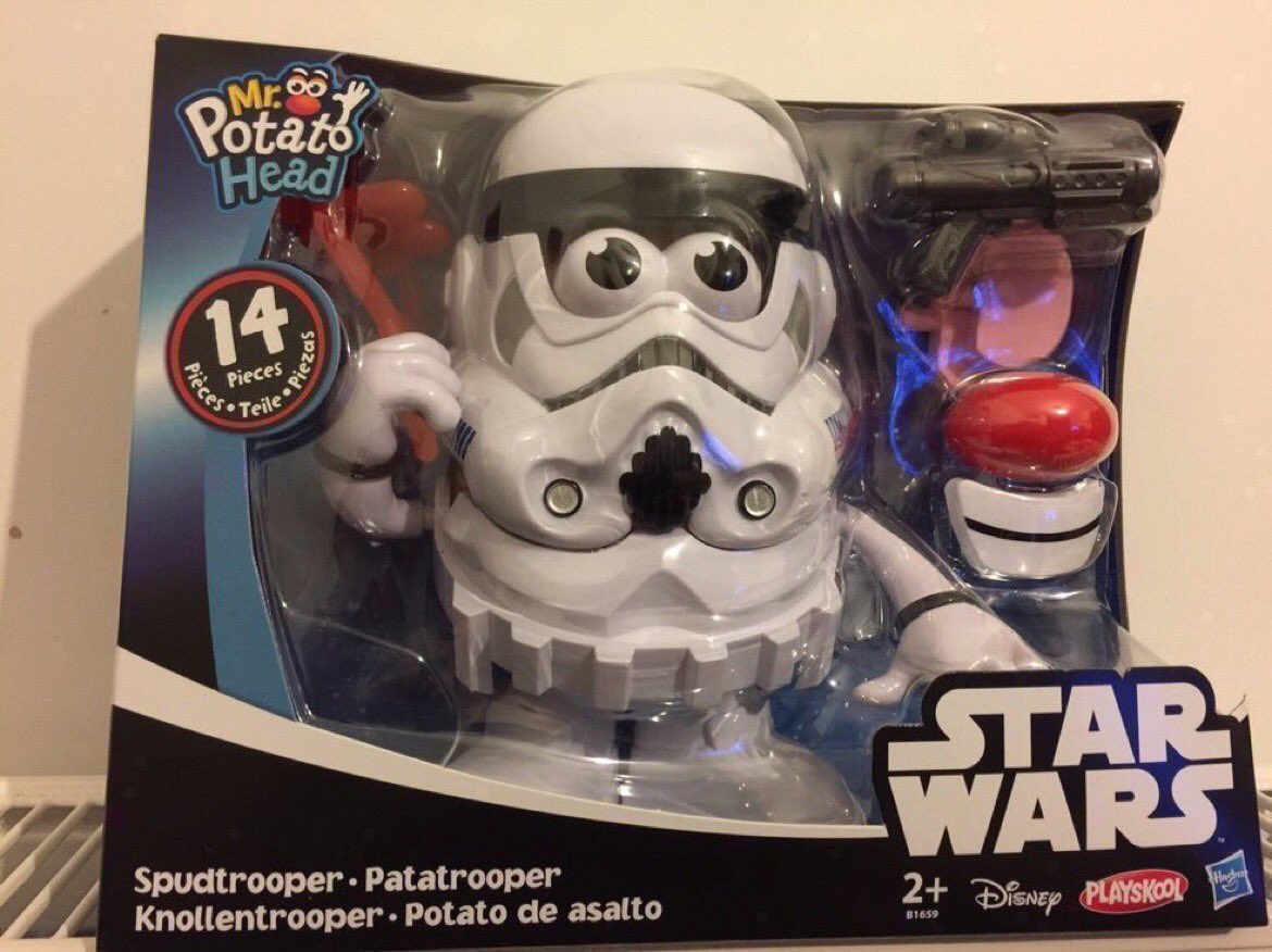 StarWarsBargain's tweet photo. #StarWarsBargains 💥ALERT💥
#StarWars #Spudtrooper #MrPotatoHead @homebargains £4.99
Found by @UKToyCollector
#TheLastJedi #HanSolo https://t.co/1iYWxA5ACY