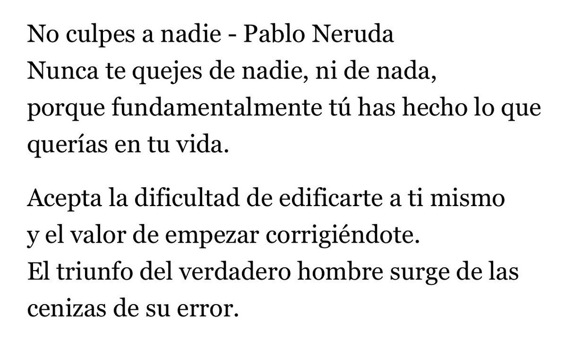 Esmeralda Garrido No Twitter No Culpes A Nadie Neruda Poesía