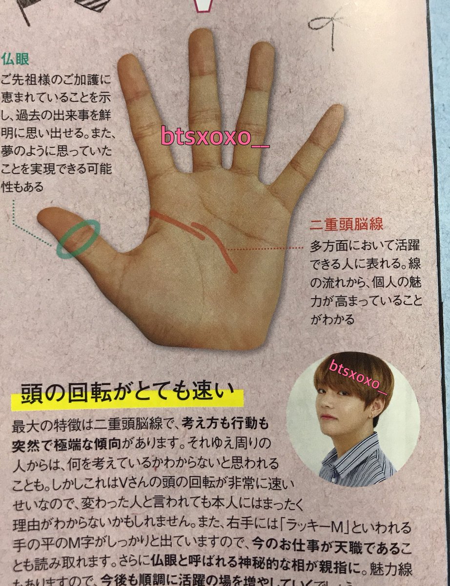 taehyungpic's tweet photo. [ ENG TRANS ] 
Taehyung's palm reading

©KIMMYYANG https://t.co/srU7F5Nka1