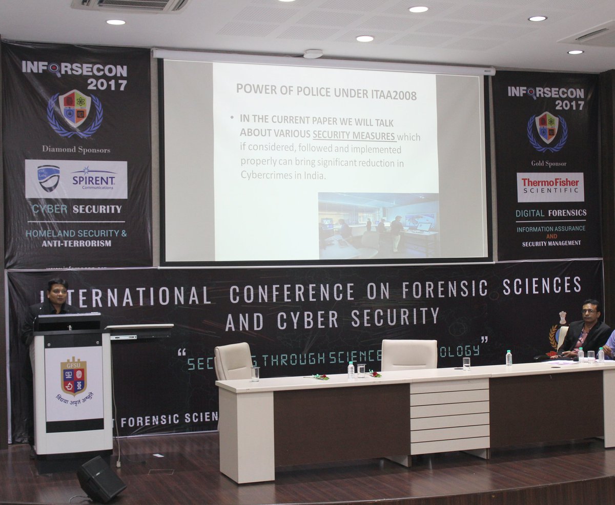 CyberWarforce's tweet photo. At International Conference on Cyber Security #INFORSECON2017
- Snehal Vakilna

#CyberWarforce #Warforce#CyberWarrior# SnehalVakilna https://t.co/ZVDpOUnO0e