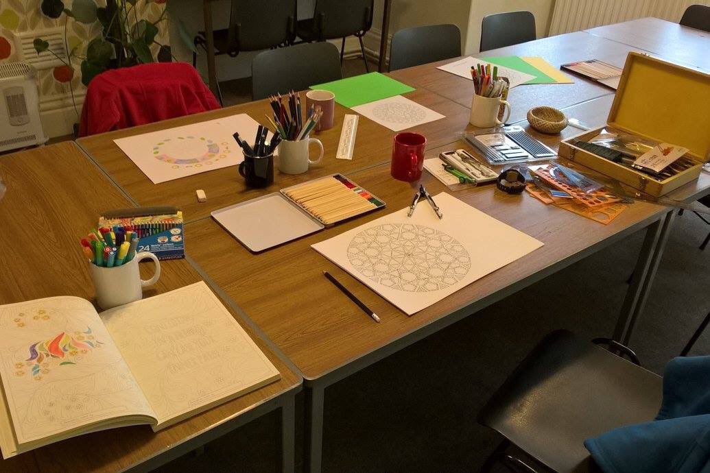 HouseWellspring's tweet photo. Art and Minds Social Group Wednesday mornings at Wellspring House #BuryRT #Wellbeing #ArtandMinds #RadcliffeRocks https://t.co/sMuT7BzMA5