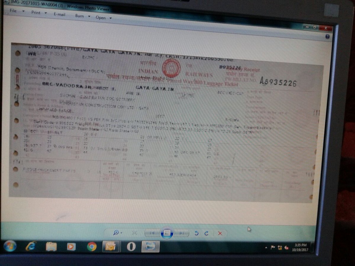 sandpcivil's tweet photo. @RailMinIndia complain no attached https://t.co/idxXKyTKvo